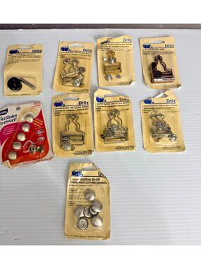 Lot of Dritz Sewing accessories Overall Buckles, Snap attacher, cover button